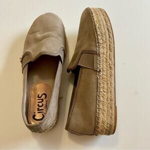 Circus by Sam Edelman women’s‎ platform espadrilles taupe beige tan
